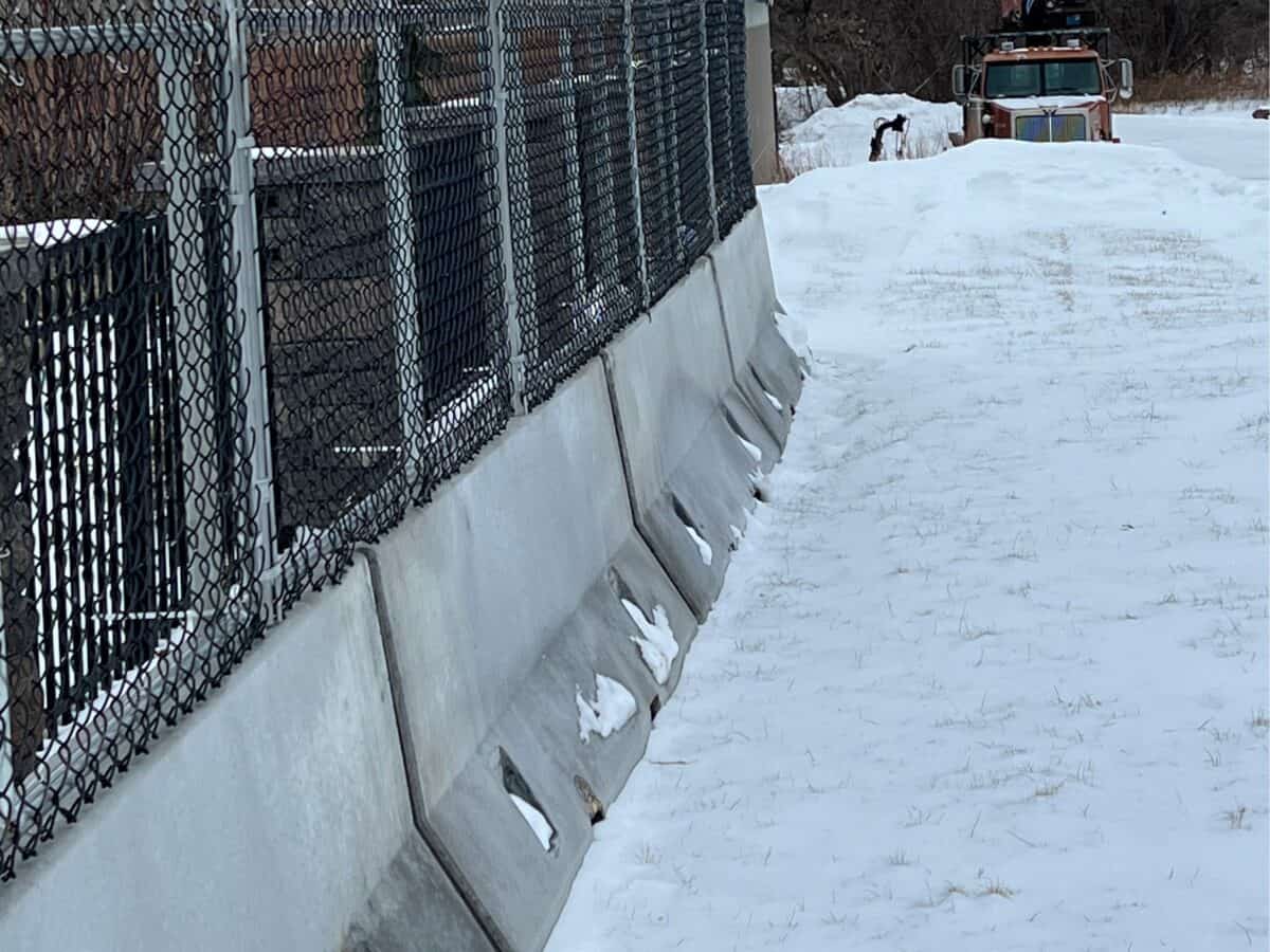 Concrete Jersey Barrier Rental KTI Fencing Minnesota